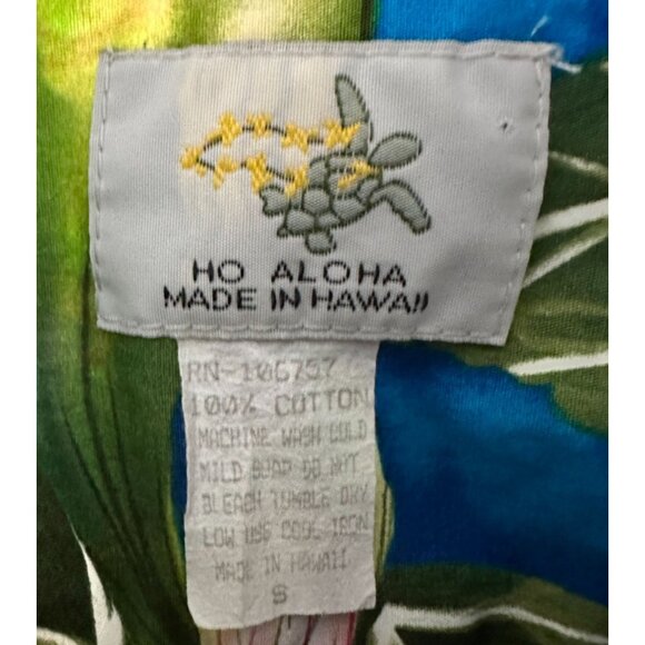 Vintage Ho Aloha Hawaiian Floral Short Sleeve Button Down Shirt Mens Small - Picture 4 of 4